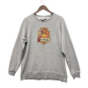 Warner Bros Studio Store Sweatshirt Sz XL Harry Potter‎ Gray Vtg Gryffindor 2000